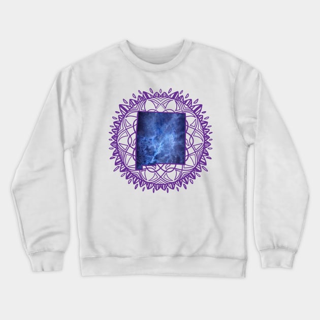 New Mexico Mandala Crewneck Sweatshirt by Manfish Inc.